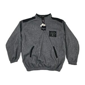 Regatta Sport Mens Gray Quarter Zip Fleece Pullover Sweater Size M NWT